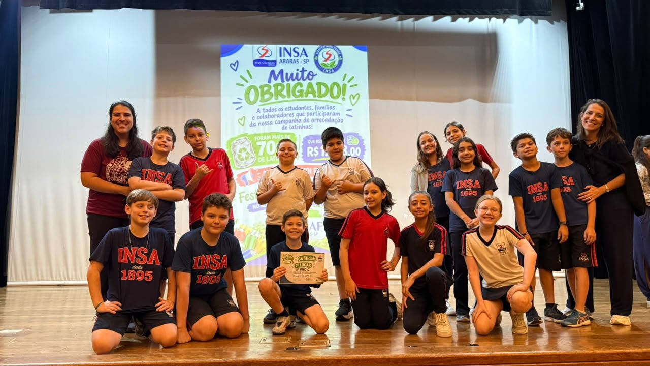 Projeto de sustentabilidade INSA -  Arrecadações de latinha 